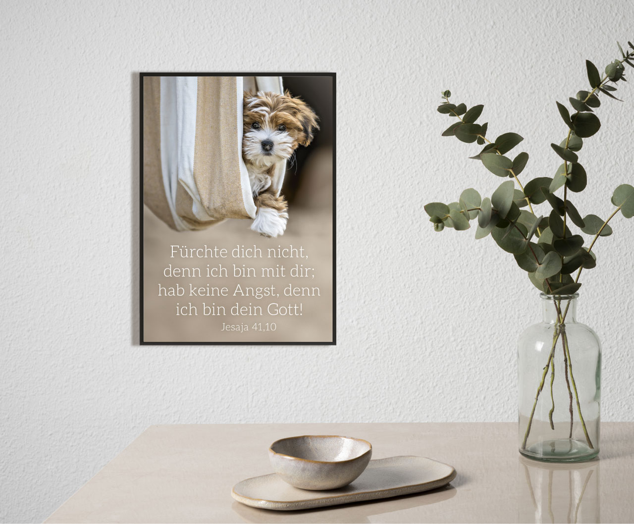 Poster Jahreslosung 2027 Hund A3