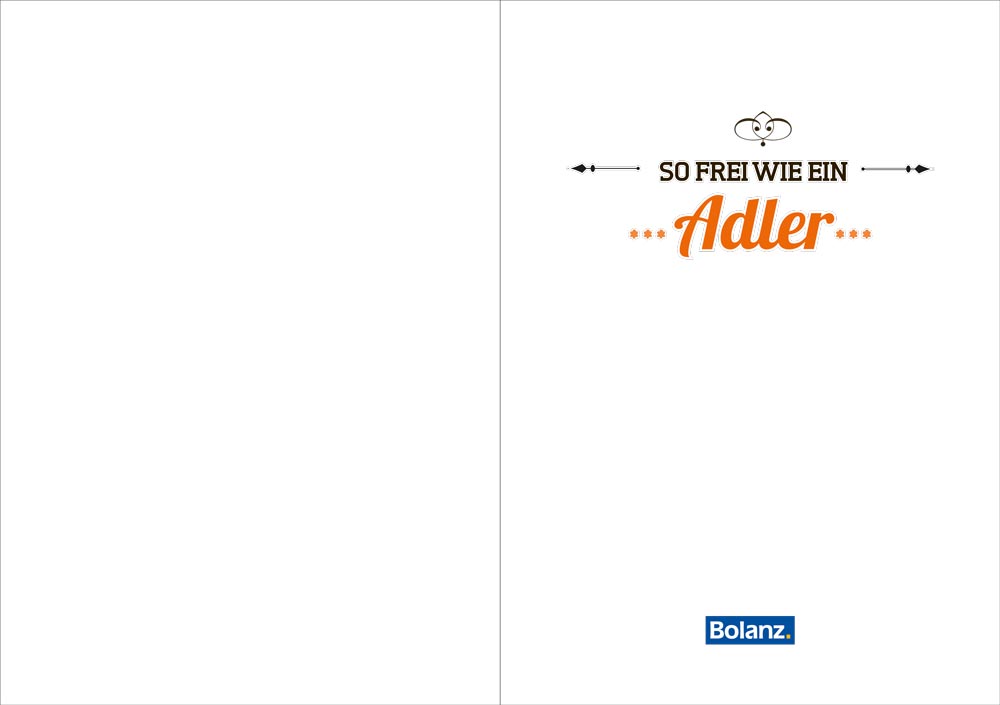 Grußheft So frei wie ein Adler