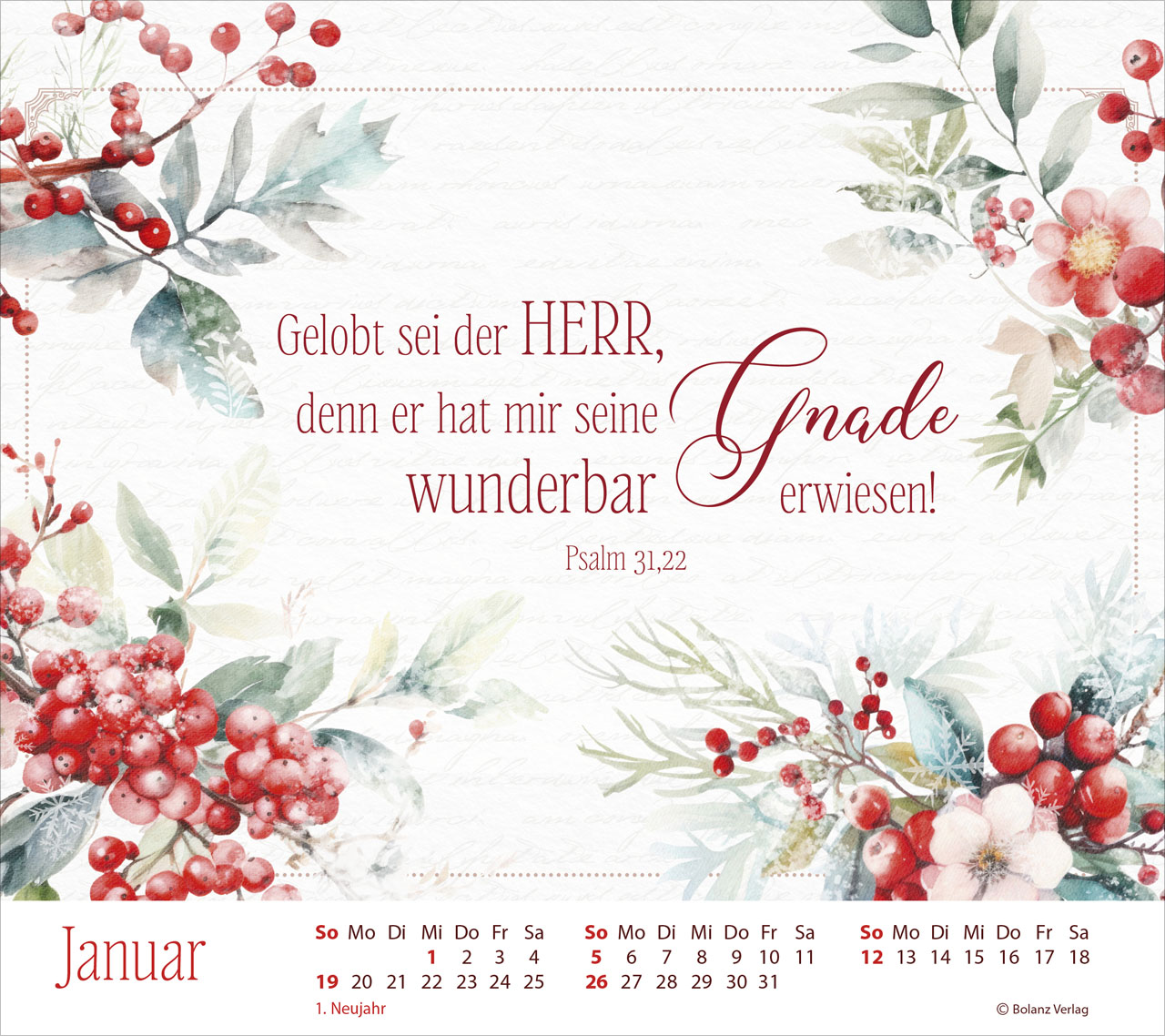 Bolanz Online - Christlicher Verlag für Kalender, Karten, Geschenke