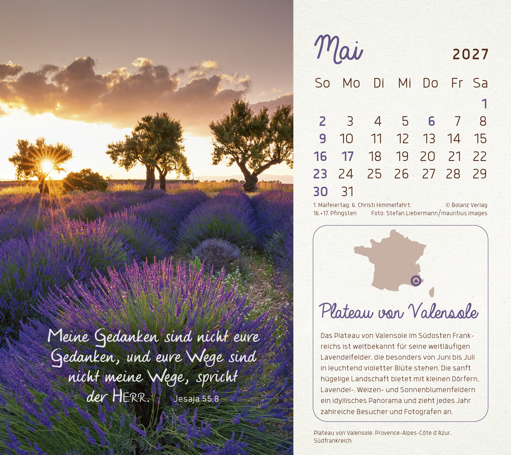 Faszinierende Schöpfung 2027 – Tischkalender