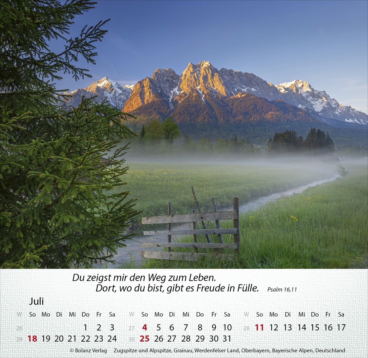 Berge 2027 – Tischkalender