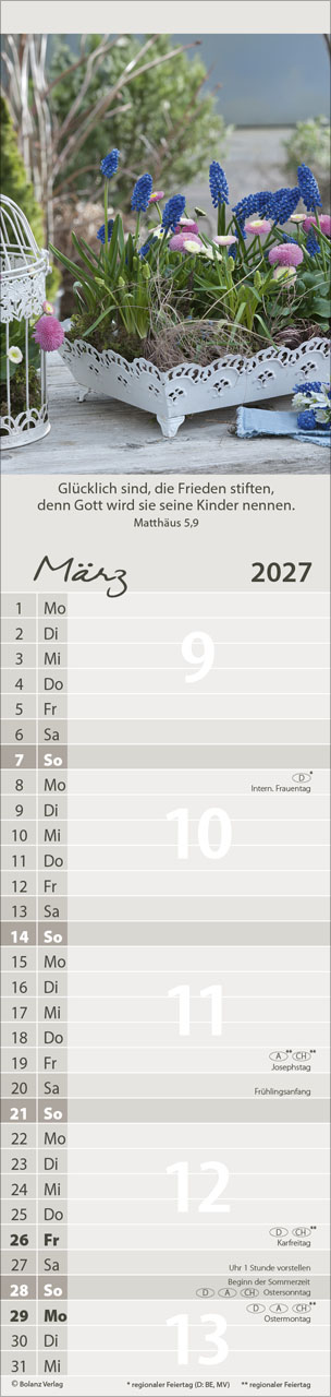 Von Mir zu Dir 2027 – Streifenterminkalender