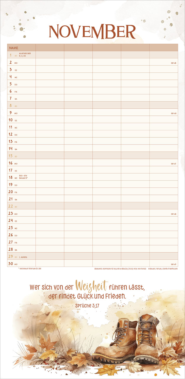 Familienplaner für uns 2026 Familienplaner für uns 2026
