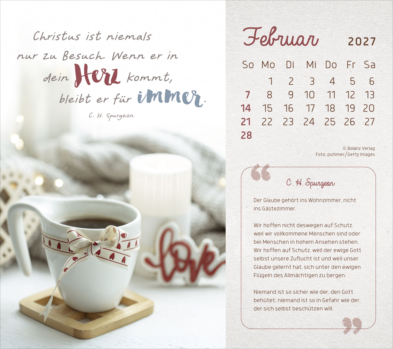 Mit seiner Kraft 2027 – Tischkalender