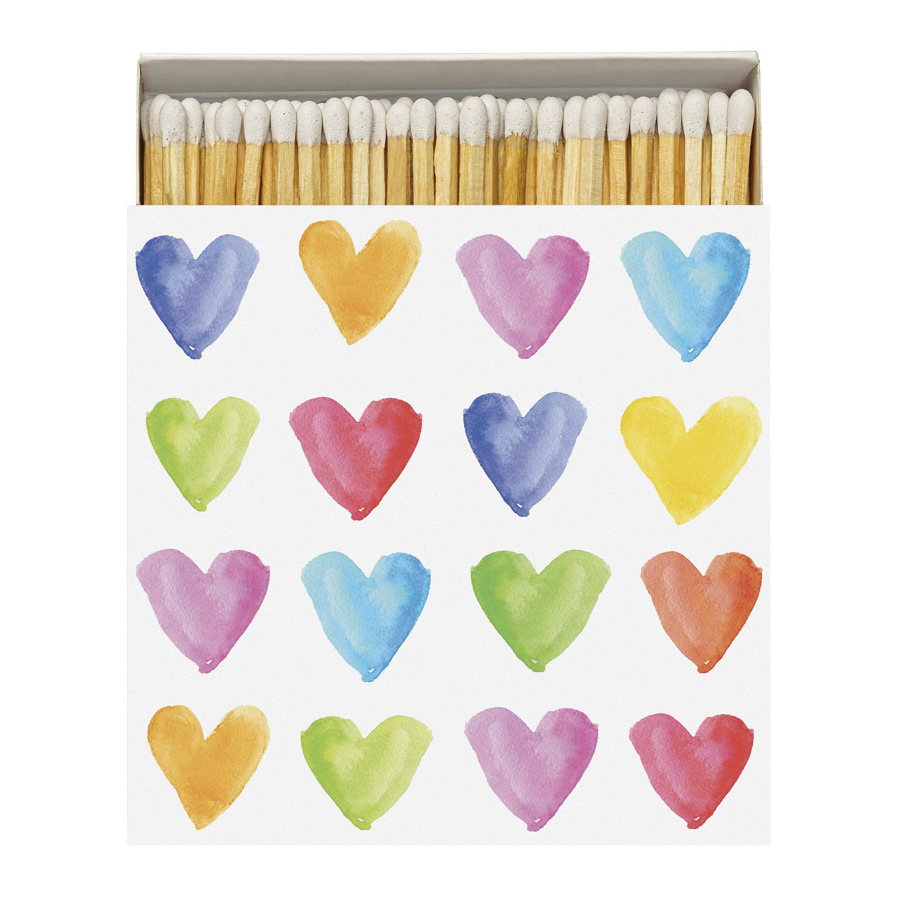 Streichhölzer Aquarell Hearts