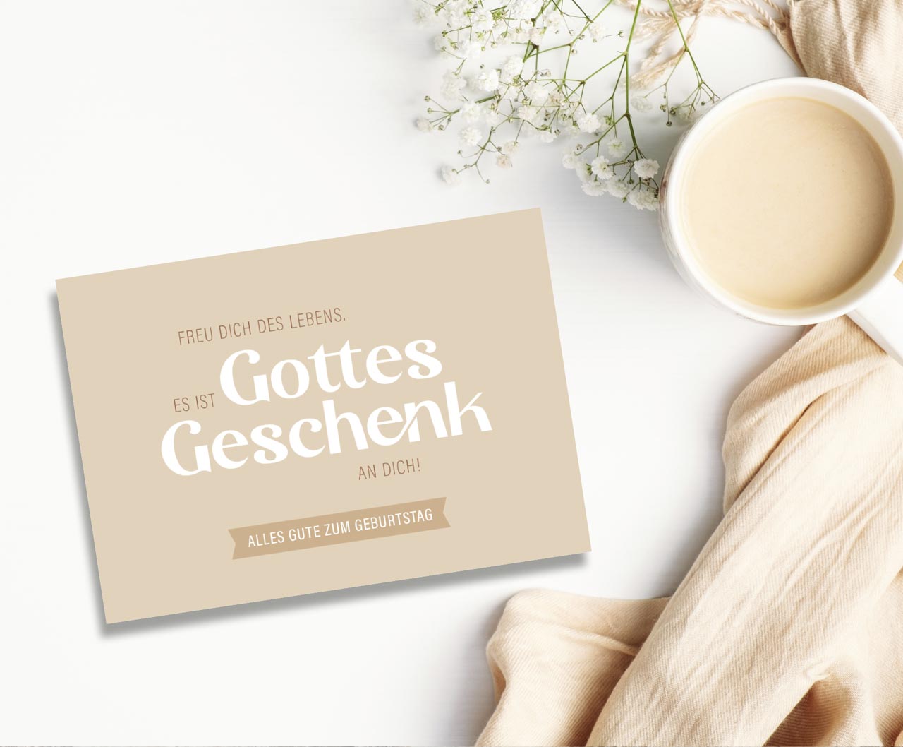 Postkarte Gottes Geschenk an Dich