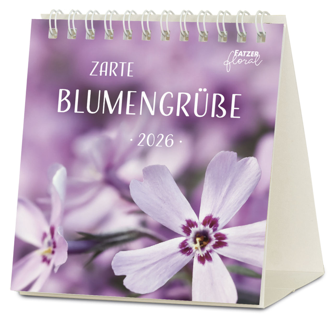 Zarte Blumengrüße Tischkalender 2026