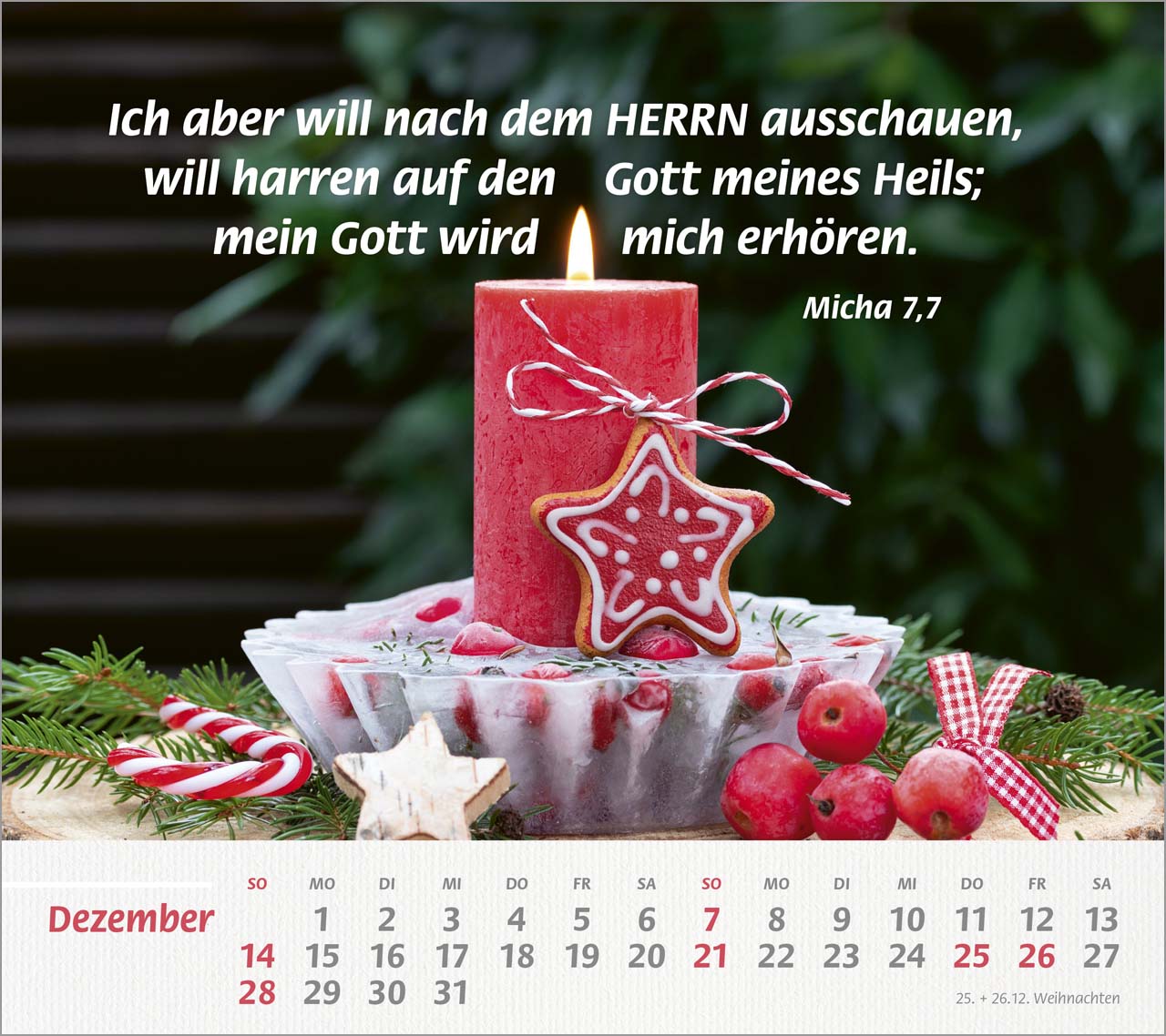 Du bist meine Stärke Großdruck-Tischkalender