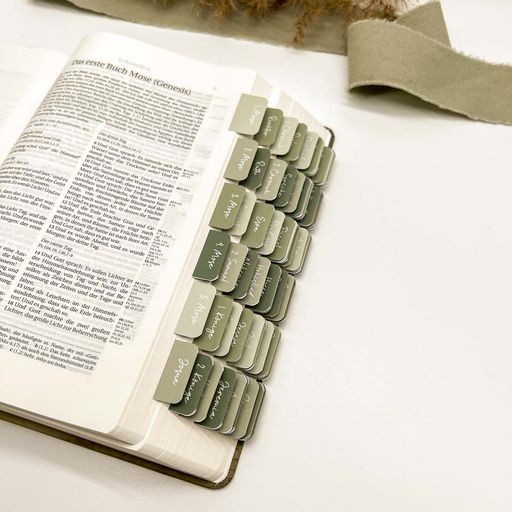 Bibel-Griffregister Salbeigrün