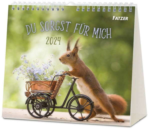 Du sorgst für mich 2024 - Tischkalender Postkartenformat