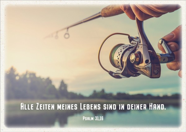 Postkarte Alle Zeiten Meines Lebens - Angel - Psalm 31,16