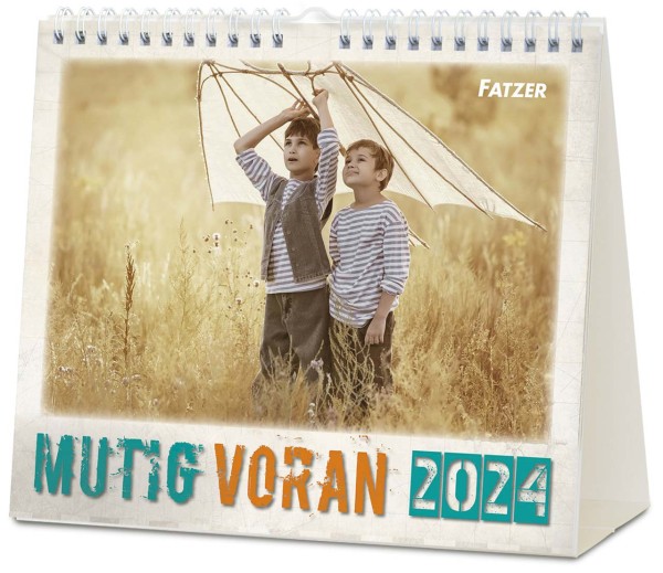 Mutig voran 2024 - Tischkalender Postkartenformat