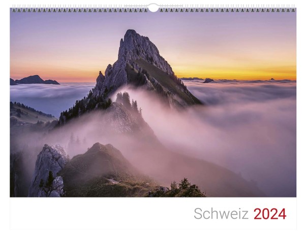 Schweizer Bergkalender 2024 - Wandkalender