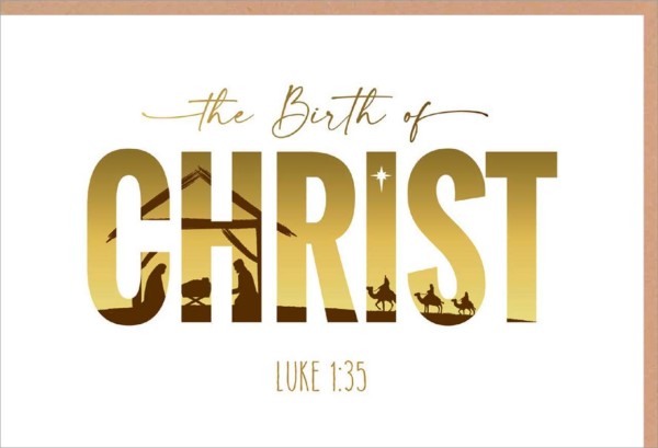 Faltkarte The Birth of Christ