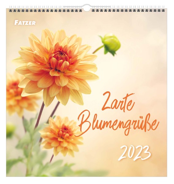 Zarte Blumengrüße 2023 - Wandkalender
