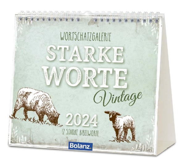 Starke Worte - Vintage 2024 - Tischkalender